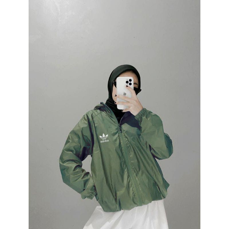 Jaket Olahraga Pria Wanita Jaket Parasut Sepeda Lari Running Original Windbreaker