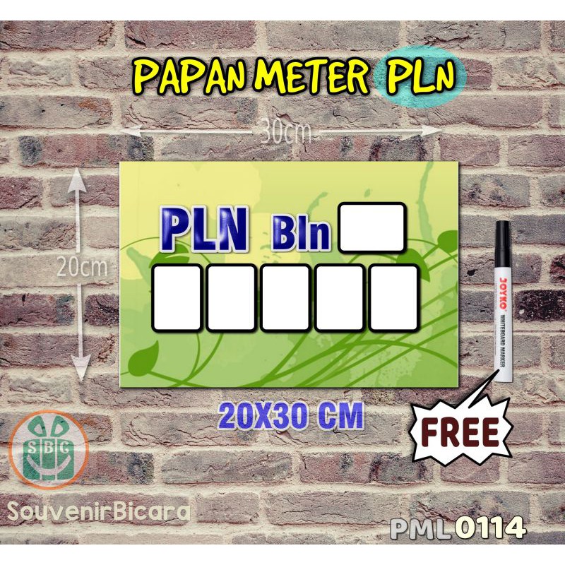 

Custom SBC Papan Meter Listrik PLN PAM motif Unik - Floral 14
