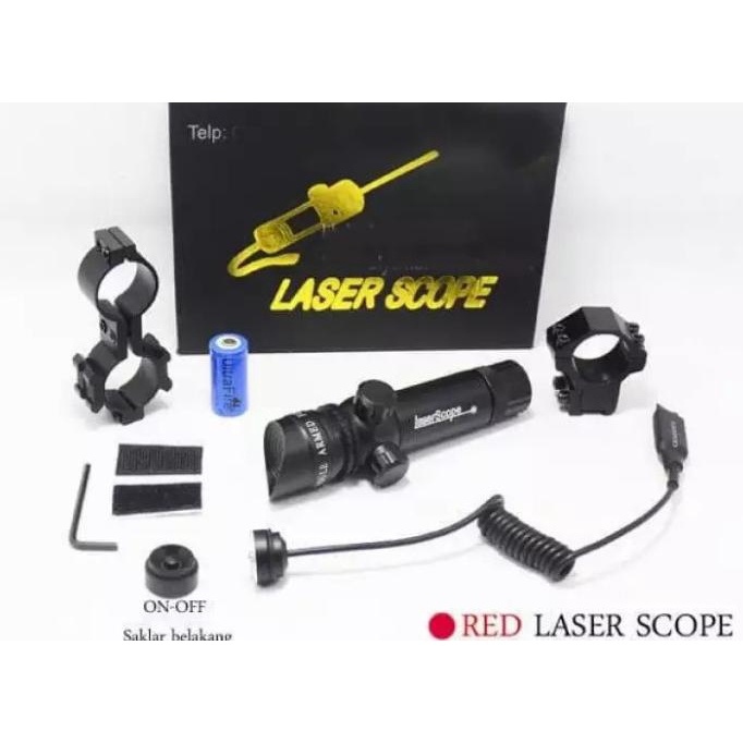 LASER SCOPE MERAH LASER SENAPAN ANGIN LASER BERBURU LASER HUNTING 200M