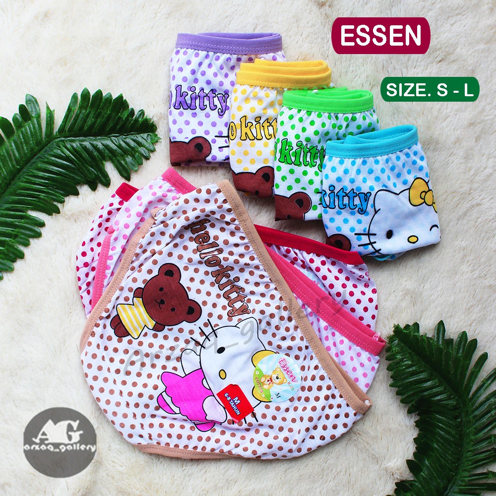 [ 3pc ] Celana Dalam Anak ESSEN KIDS / Cd Anak Cewek Perempuan Motif Lucu | Pakaian Dalam Anak | Celana Dalam | Kancut Anak