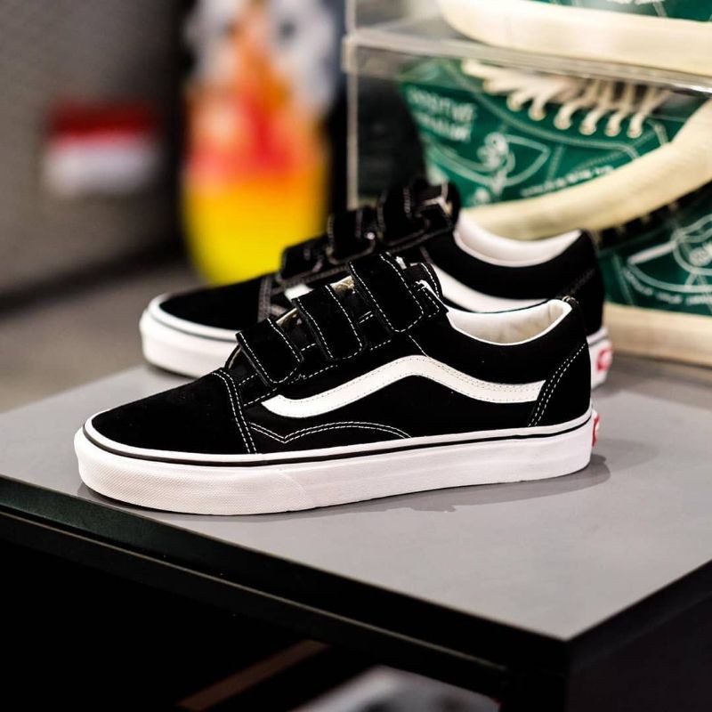 Vans Velcro Classic Black White