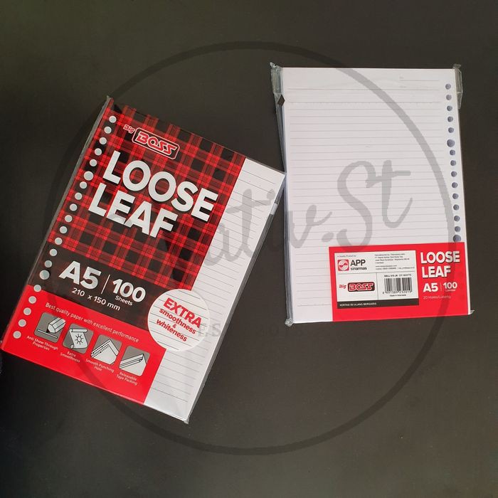 

Langsung Order Loose Leaf A5 100 Big Boss Bergaris Diskon