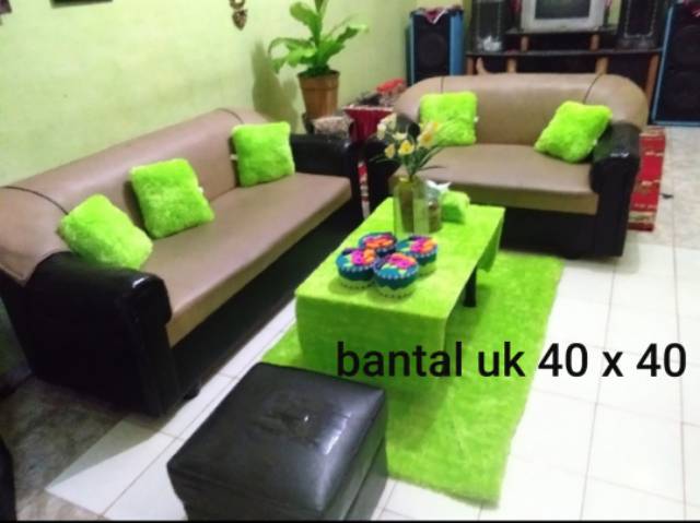 Taplak meja ukuran 150 x 50 +    set bantal 5 pc (( ukuran 40 x 40 ))..