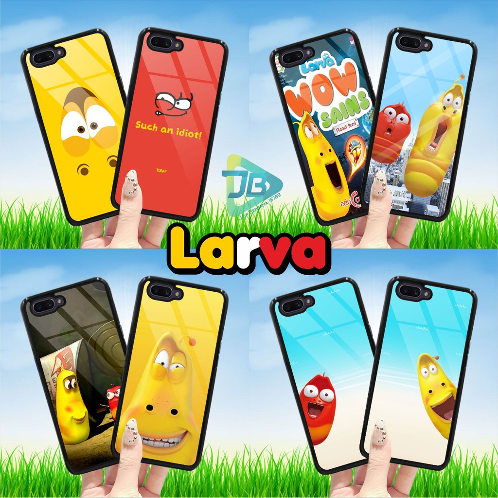 Hardcase 2D glossy LARVA samsung A21 A21S A40 A50 A30S A50S A51 M40S A60 A70 A70S A81 M10 JB2255