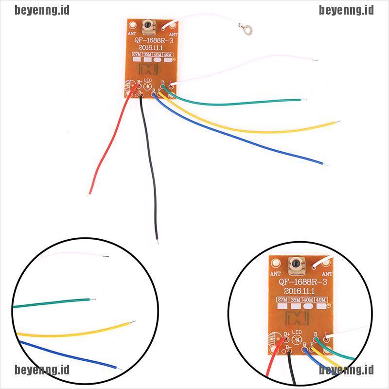 Beye Papan Sirkuit Pcb Transmitter Receiver Antena Remote Control 4ch 27mhz