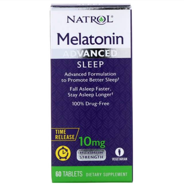 Natrol melatonin 10 mg isi 60 advanced sleep