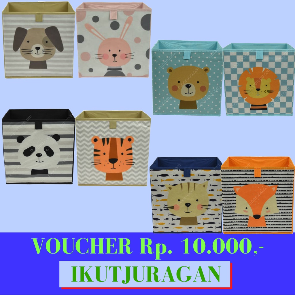 INFORMA KOTAK PENYIMPANAN LIPAT STORAGE BOX MAINAN / STORAGE BOX ANIMAL