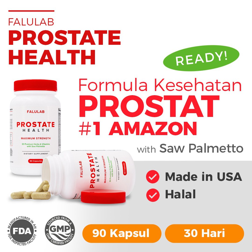 Falulabs PROSTATE Health Saw Palmetto 33 Vitamin Mineral Suplemen Obat Herbal Falulab