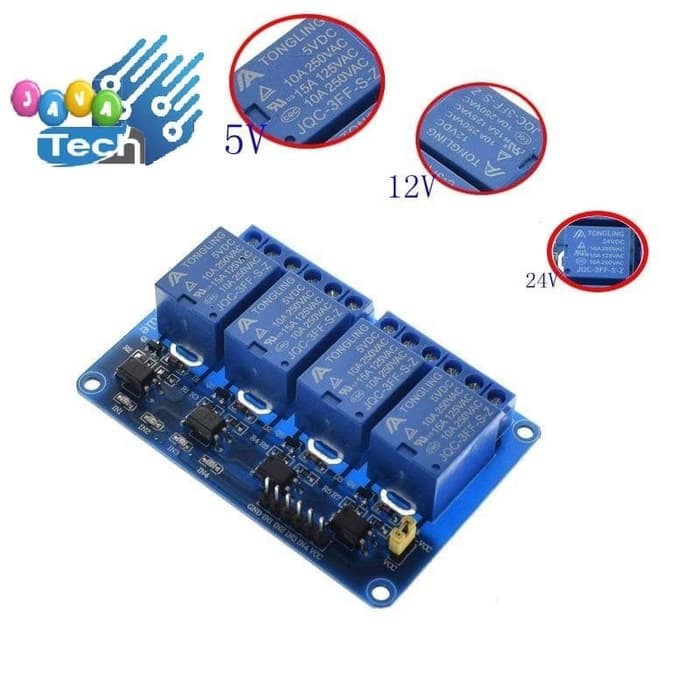 Modul Relay 4 Channel Ch 5V 220V AC Module optocoupler