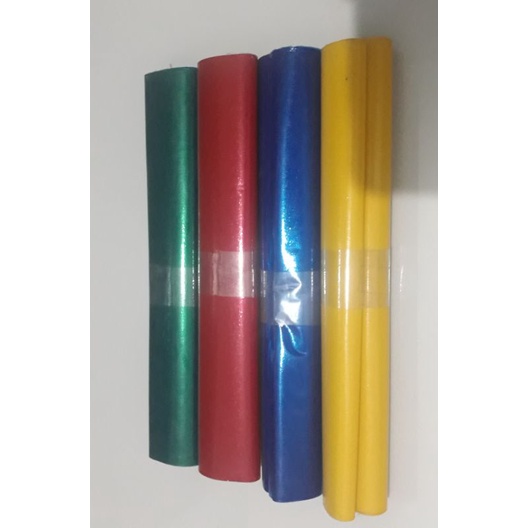 SAMPUL BUKU TULIS PLSATIK UKURAN KUARTO 4 WARNA ( MERAH, KUNING HIJAU, BIRU) isi 1 lusin/12 lbr