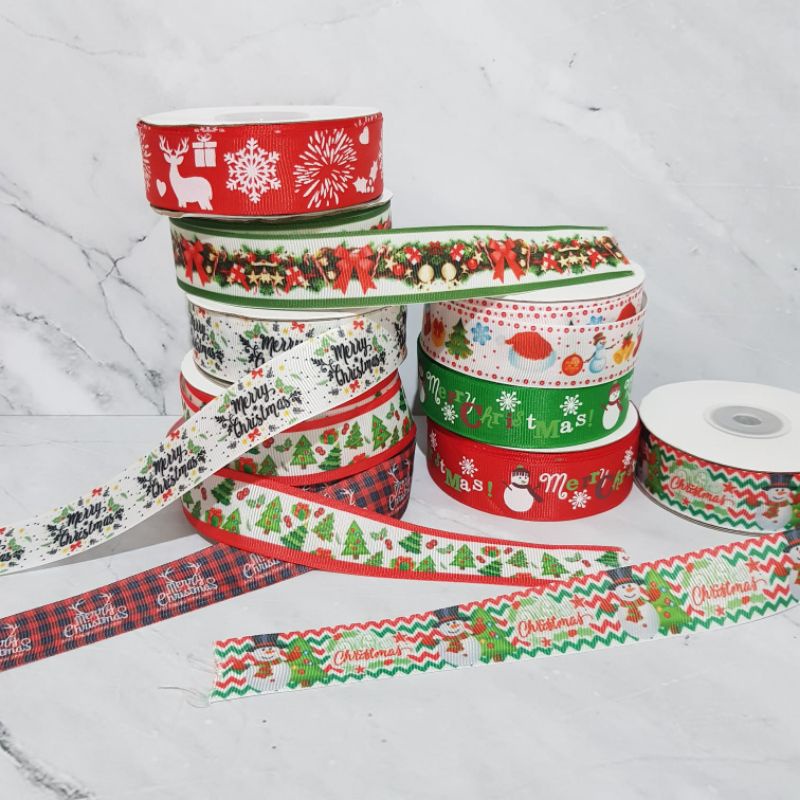 

Ribbon tali pita natal kotak parcel natal christmas hampers