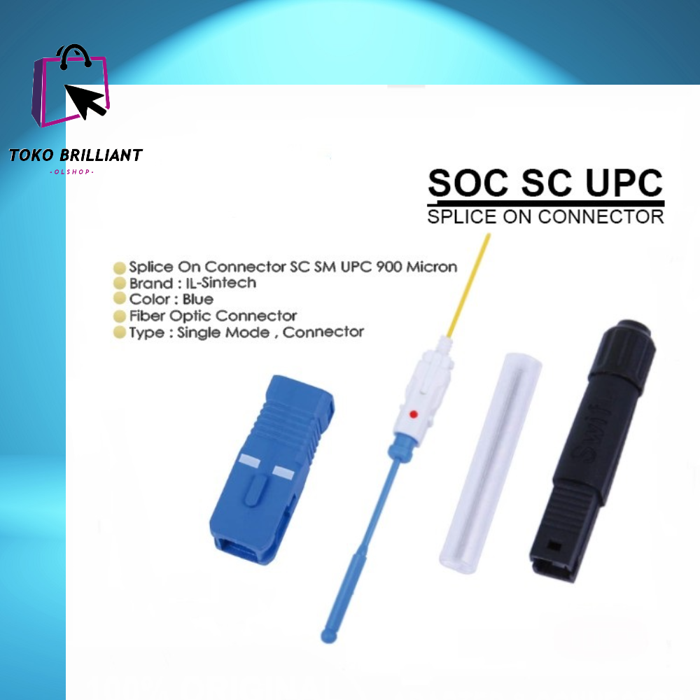 1 Pcak/ 5 Pcs SOC (Splice on Connector) SC/UPC SOC (Splice on Connector) SC/UPC [BISA COD]