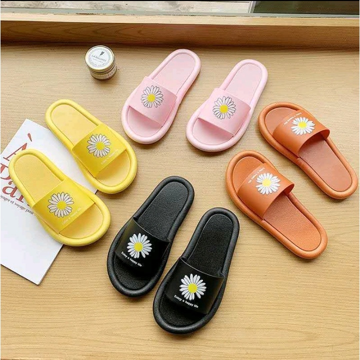 SANDAL WANITA SLOP BUNGA DAISY