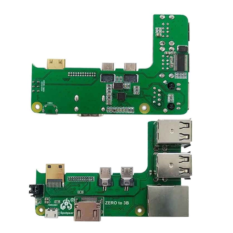 Btsg Topi HUB USB 3per4port Untuk Raspberry Pi Zero 2W Papan Ekstensi USB Ke UART Untuk Debugging Serial Untuk USB