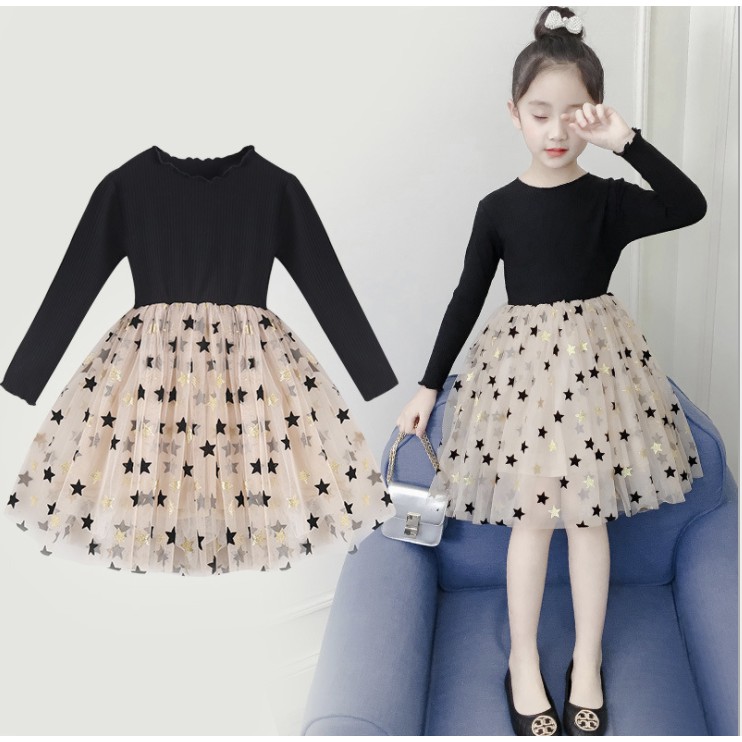 babyfit STARIA 3-7th dress anak perempuan lengan panjang rok tutu 1103rp