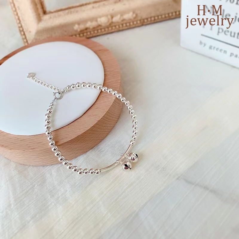 Gelang Rantai Charm Lonceng Gaya Mori Untuk Wanita