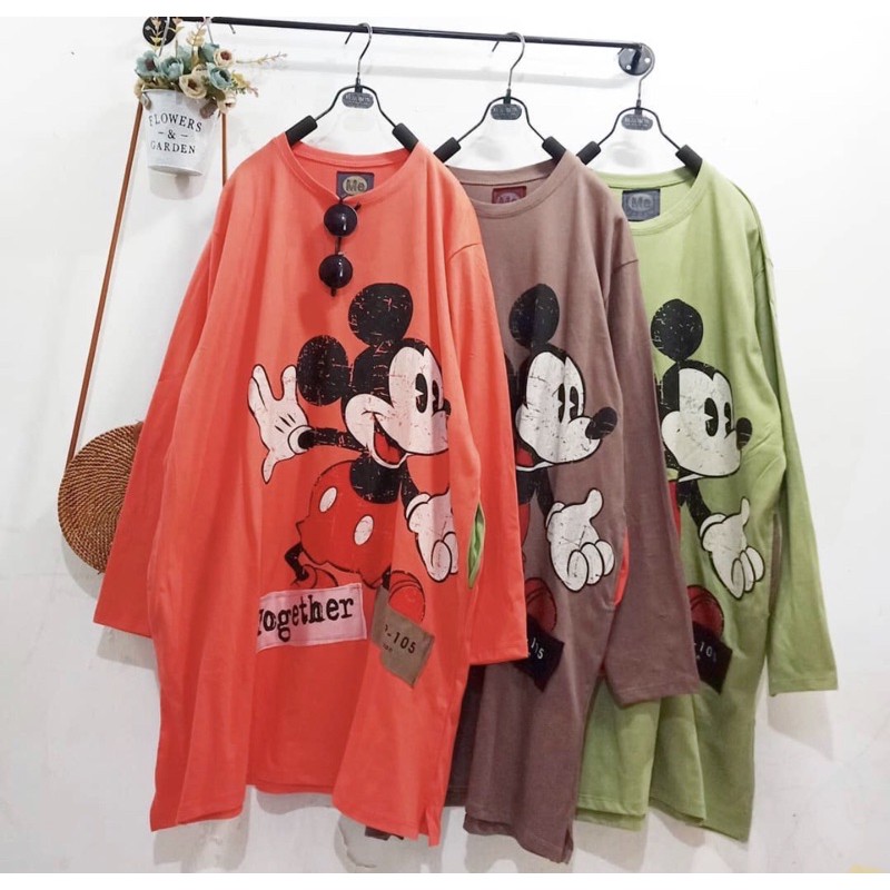 kaos mickey oversize