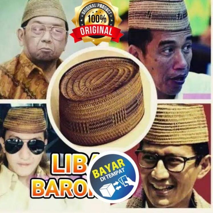 bwqb627 & FREE ONGKIR peci rotan asli  peci asli gorontalo  peci gusdur peci santri  songkok gusdur 