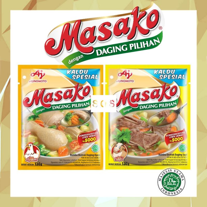 

《OS3》 Masako kaldu penyedap makanan 100 gram