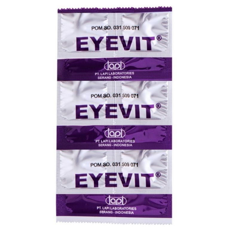 lov me❤ Eyevit Vitamin Mata Tablet Lutein Zeaxatin Bilberry - 1strip