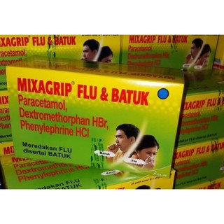 Jual Mixagrip Flu Dan Batuk Hijau Box Isi Strips Tabs Shopee Indonesia