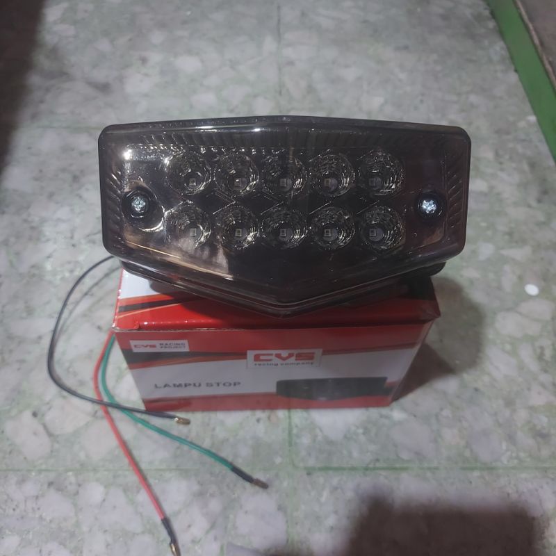 STOPLAMP ASSY RXKING LAMPU BELAKANG RX-KING NEW LED 10 MATA + RETENG