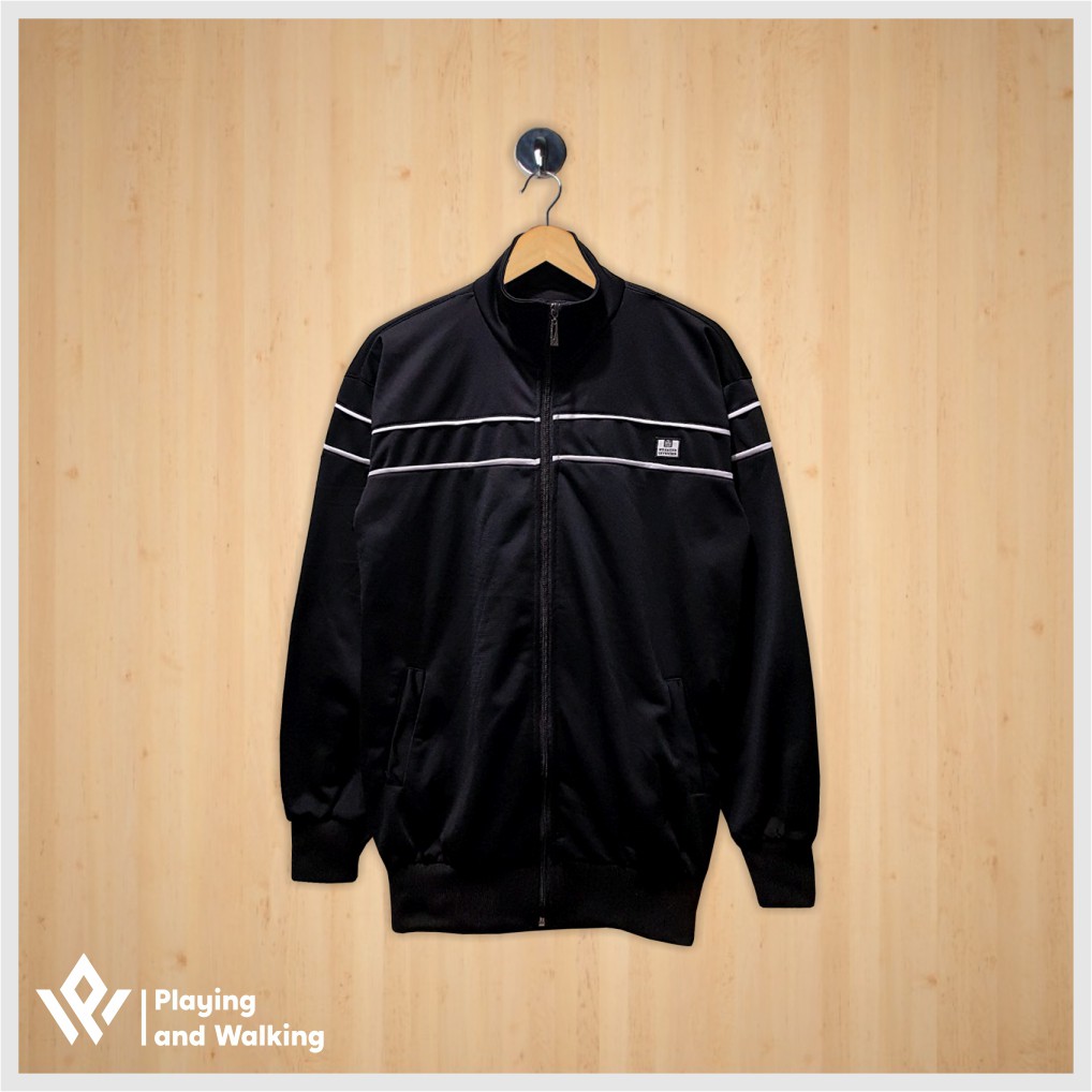 JAKET TRACKTOP CASUALS WEEKEND OFFENDER BLACK 1:1 MIROR ORIGINAL VIEW