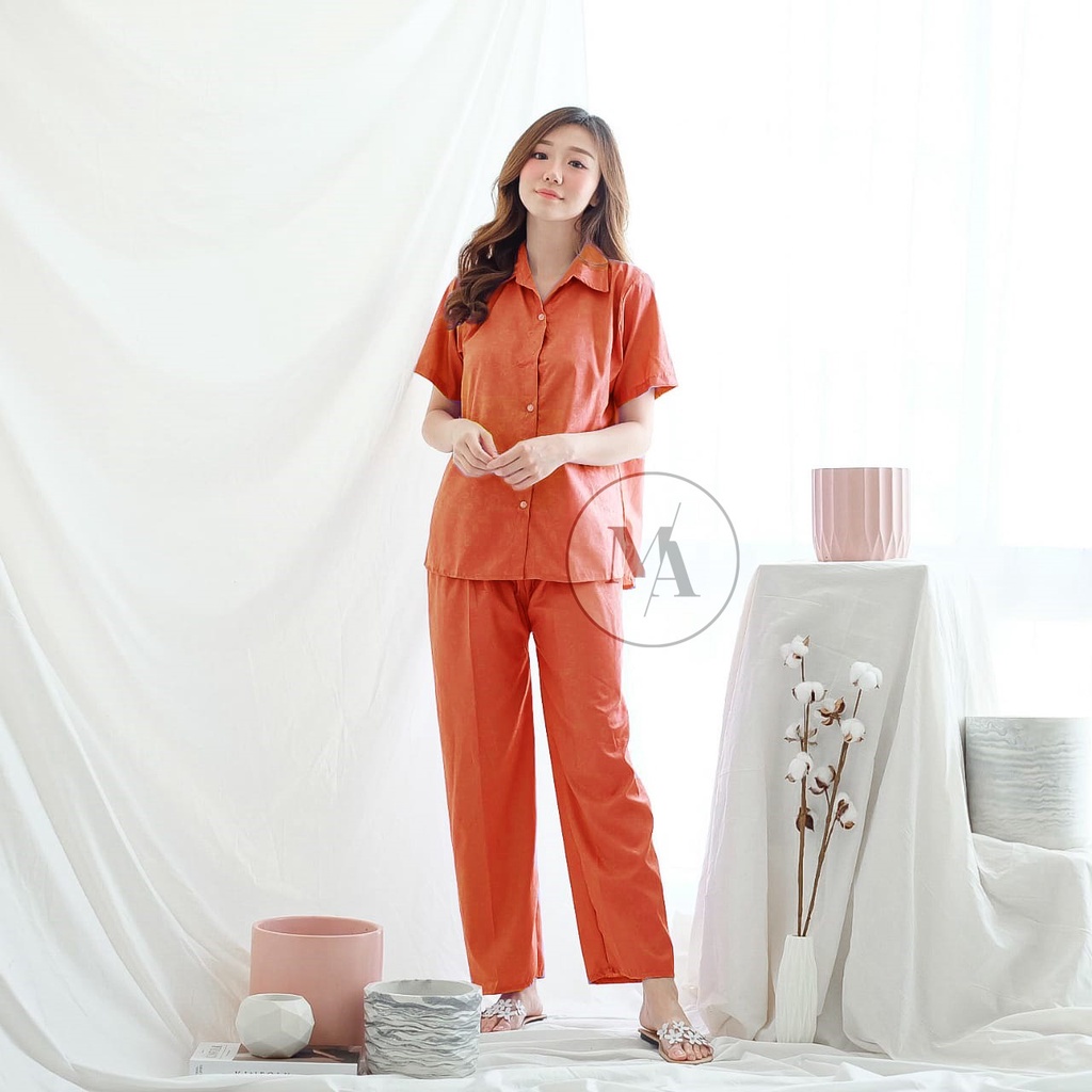 DAILY SET RAYON polos- HOMEY SET FIT Xl - PAJAMA SET RAYON - PIYAMA RAYON