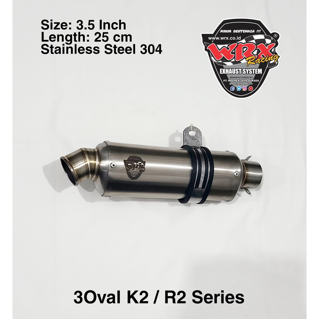 Knalpot WRX 3Oval SS K150 Sonic 150R