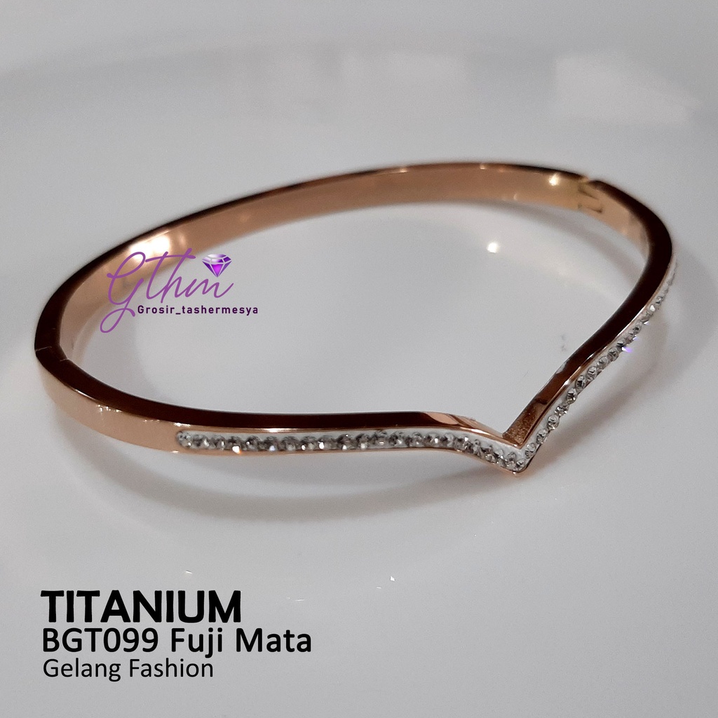 gelang tangan fuji aurel titanium anti karat BGT099