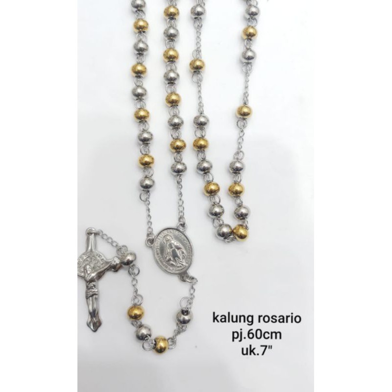 Kalung Rosario Combinasi Titanium98