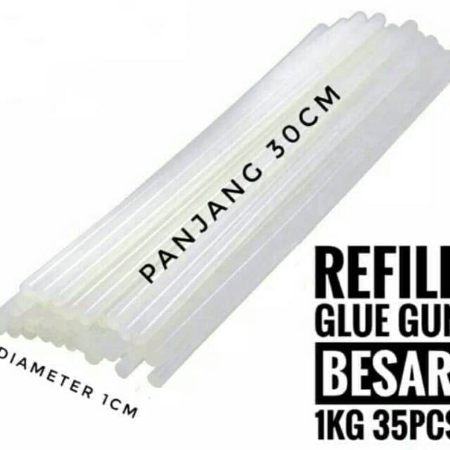 

Hot melt glue besar / Lem tembak Besar 1 kg Lem Bakar