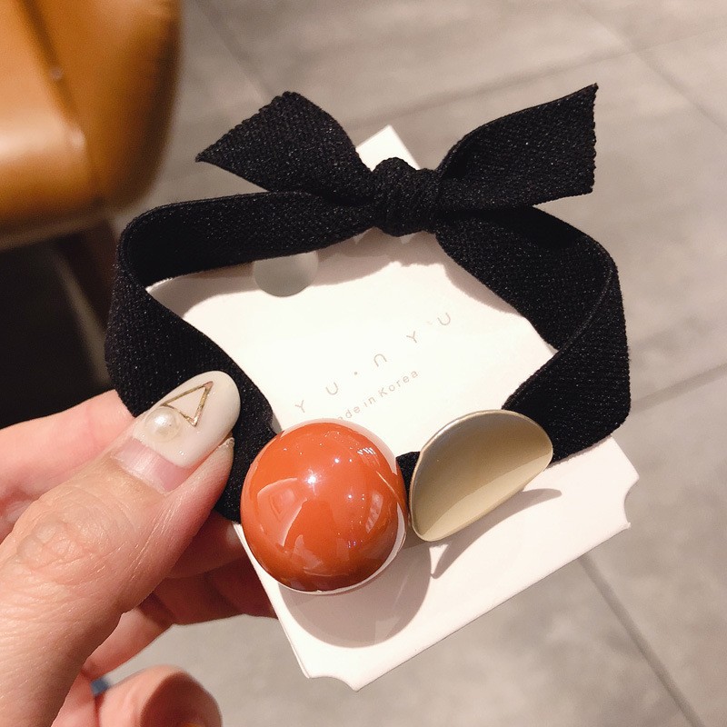 Terlaris!! Ikat Rambut Korea Wanita Circle And Ball Hair Band Fashion Wanita