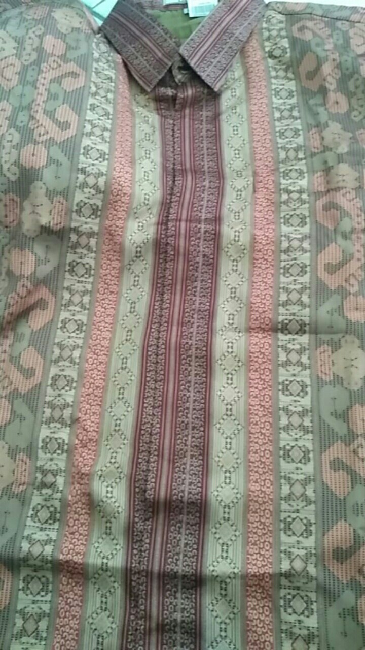 Batik Trusmi Kemeja Batik Pria Lengan Panjang Semi Sutera 2944 Mkl