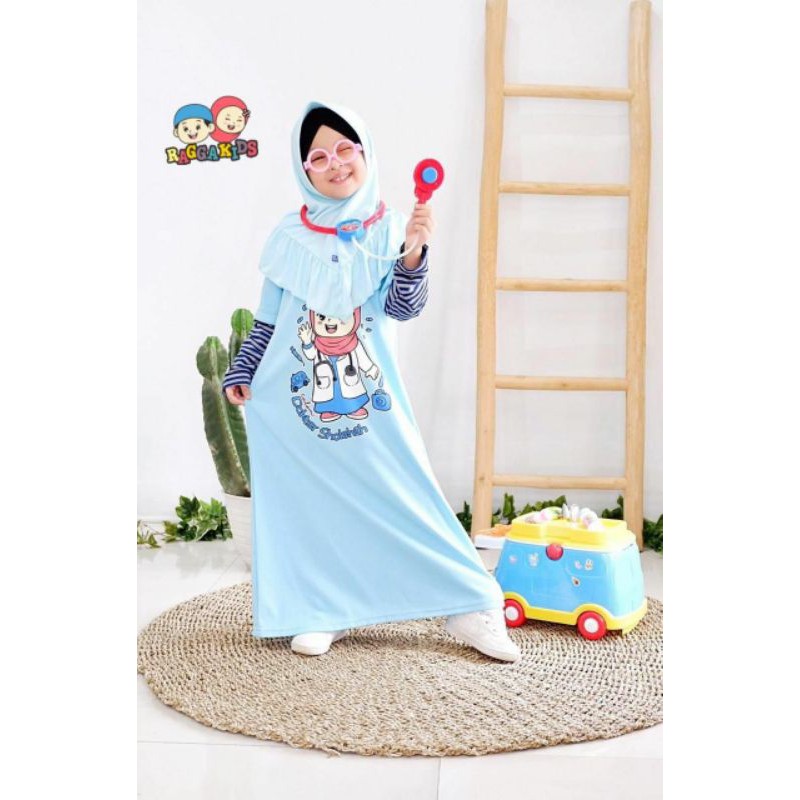 Gamis Anak Muslim Perempuan Karakter Rangga Kids