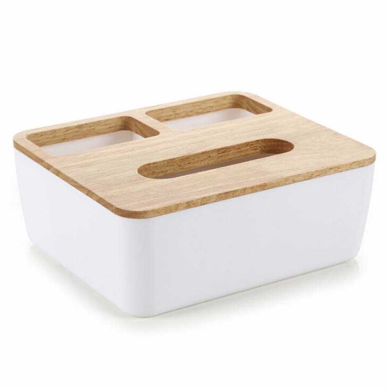 Tempat Tisu Tissu Tissue Kayu Serbaguna Multifungsi - TaffHOME - ZJ004