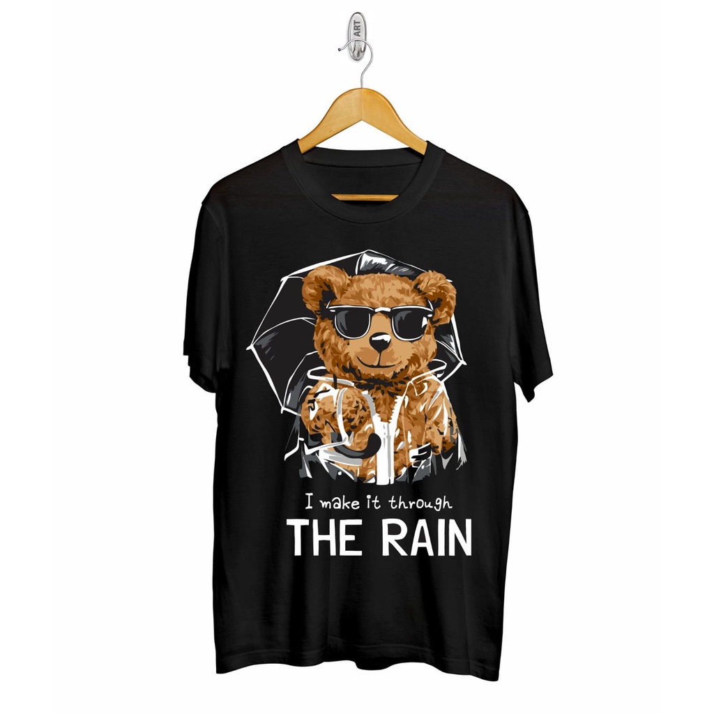 Kaos murah Kaos distro murah baju  distro pria t-shirt murah combed30s BEAR THE RAIN