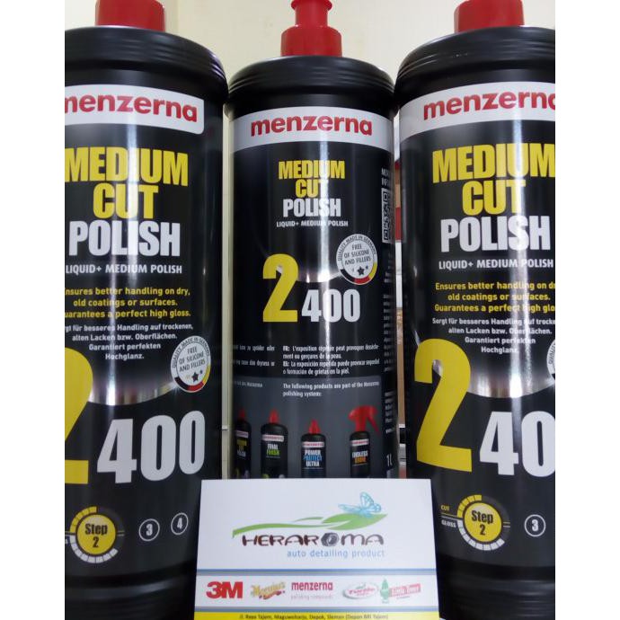 Kualitas Terbaik] Menzerna Medium Cut Polish 2400 Repack 250Ml