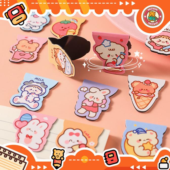 

Produk Terbaik] Pembatas Buku Magnetic Book Mark Motif Lucu CB0013