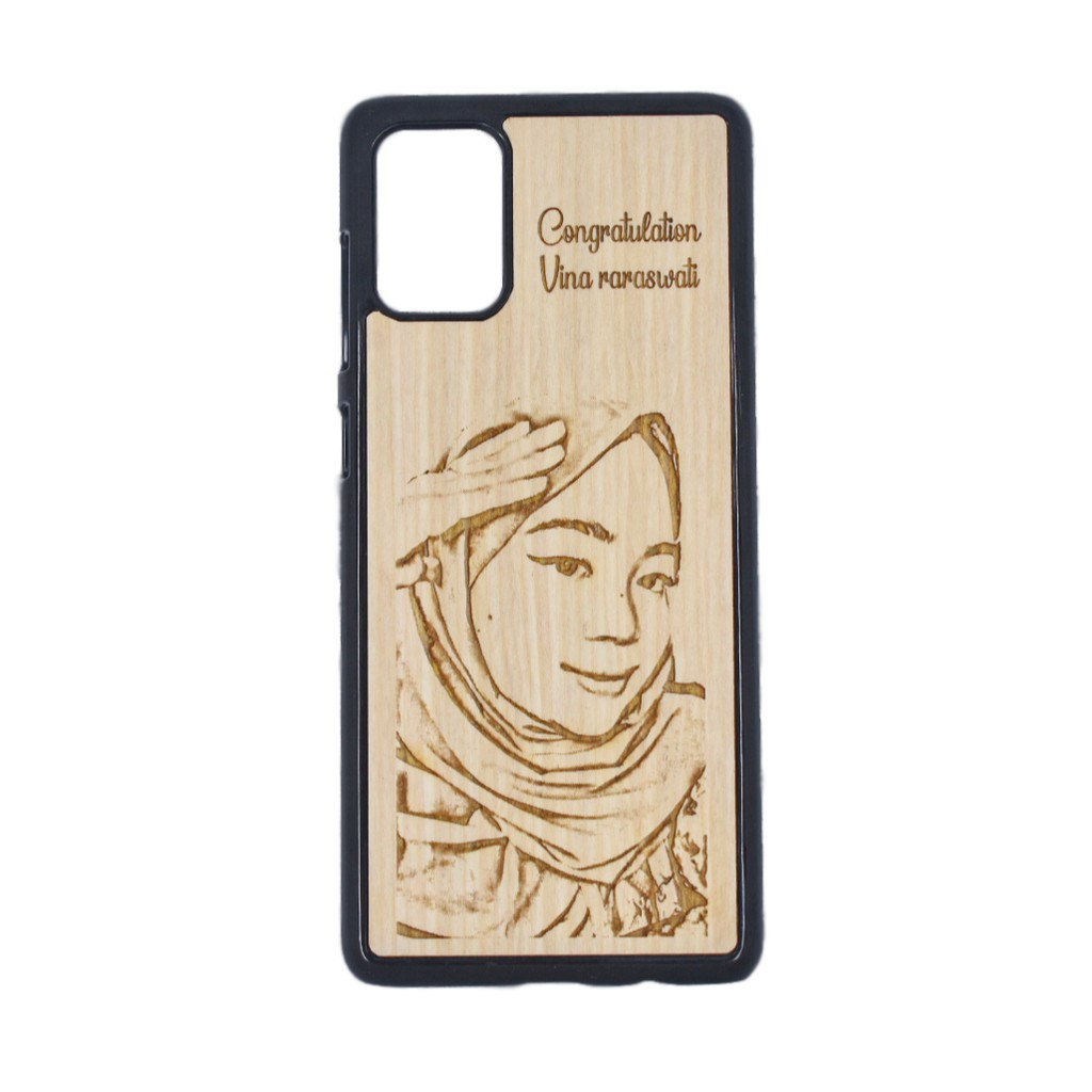 Custom Case Wood / Custom Casing Kayu / Soft Case / Hard Case Iphone, Samsung, Xiaomi, Oppo, Vivo