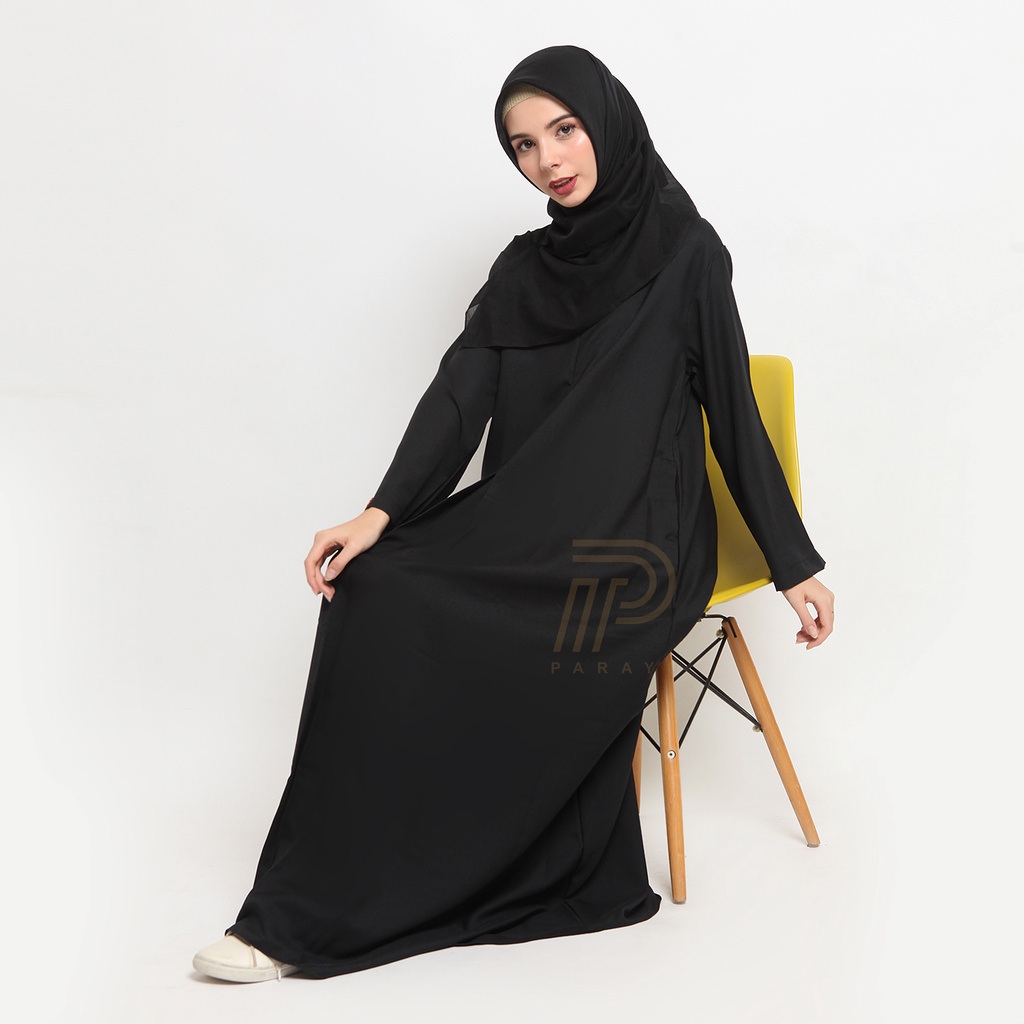 Parayu - Abaya basic | Abaya turkey | Abaya polos | Hitam