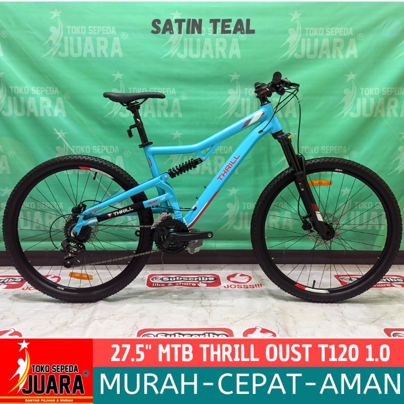 SEPEDA GUNUNG THRILL OUST T120 1.0 HIDROLIK 3×8 SPEED MTB 27.5 INCH
