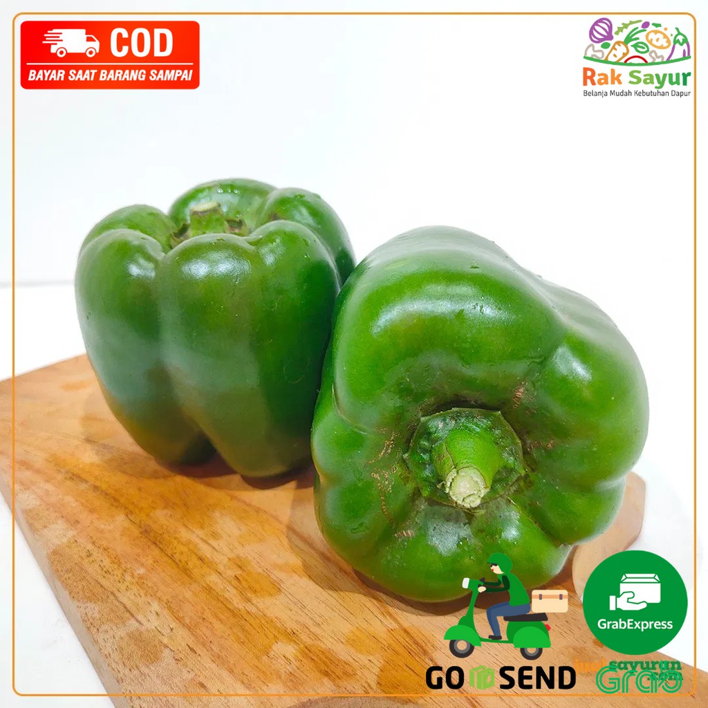 

Paprika Hijau Premium 1 Buah Sayuran Segar Excotic Sayur Fresh Rak Sayur Padang