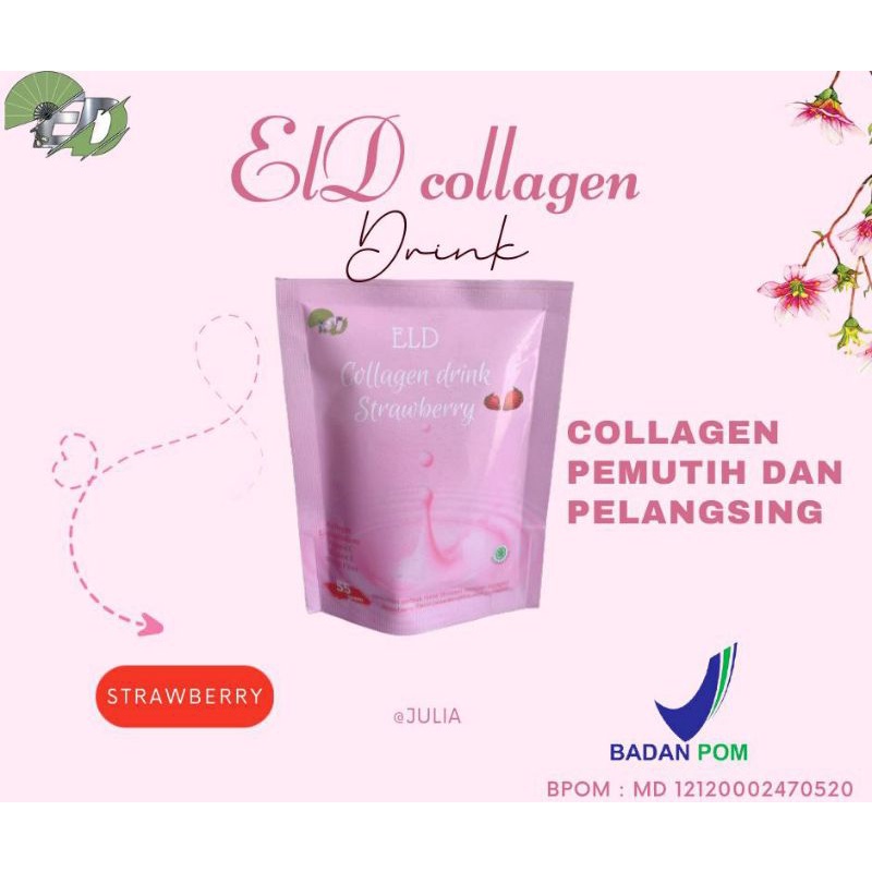 ELD COLLAGEN DRINK STRAWBERRY/ELD COLLAGEN PEMUTIH &amp; PELANHSING BADAN