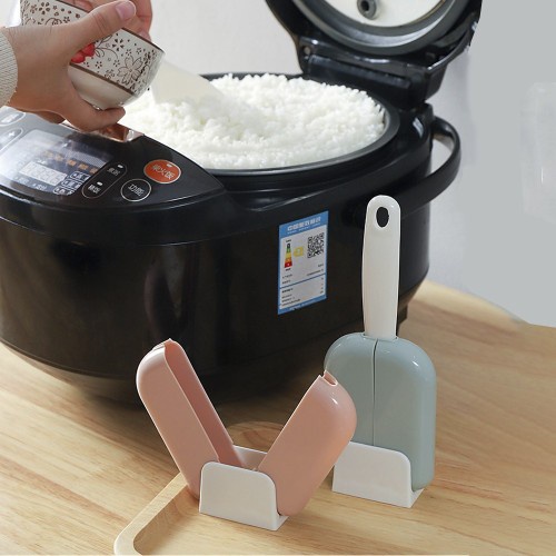 CENTONG SENDOK NASI PLASTIK BUKA TUTUP OTOMATIS RICE SPOON AJAIB