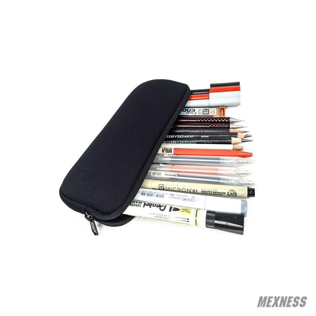 

Mexness Neoprene Pencil Case - Pouch tempat pensil/kacamata/serbaguna