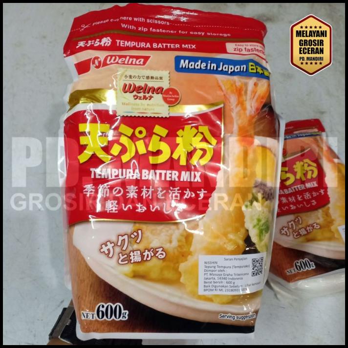 

Tepung Tempura Welna 600 Gr / Batter Mix / Jepang