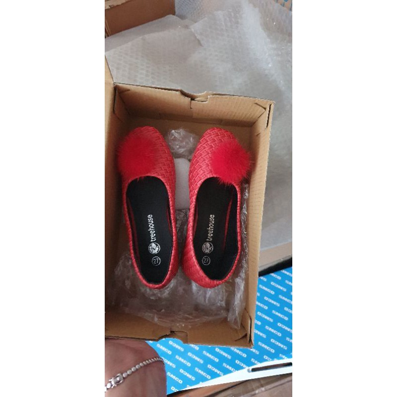 Sepatu Anak Perempuan Treehouse Red/ Sepatu Anak Merah