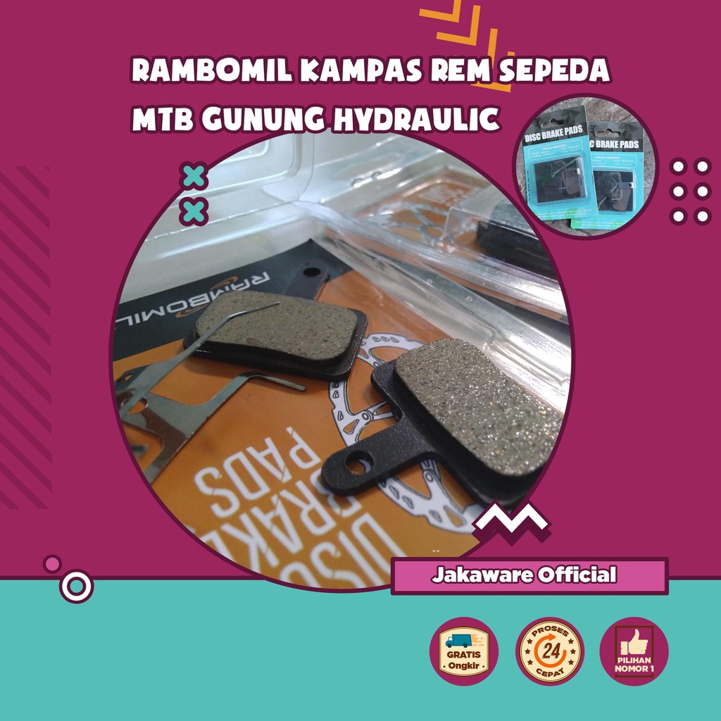 KAMPAS REM SEPEDA MTB GUNUNG HYDRAULIC SEPEDAH BERBAHAN BAHAN KARET BERKUALITAS MURAH TEBAL HARGA TE