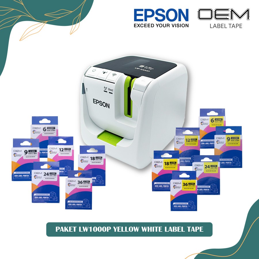PAKET YELLOW WHITE LW-1000P LABELWORKS PRINTER (LIMITED)